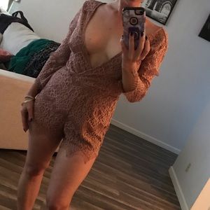 Lace Romper soft rose 🌹